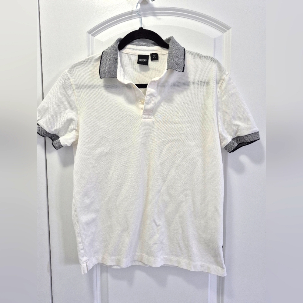 Hugo Boss Polo Shirt, Small, White